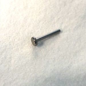 Titanium labret 18g for threaded ends, 5/16”
